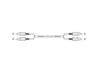 Alpha Elettronica Cabo 2 Rca Macho / Macho 10m Alpha Elettronica Cabo 2 Rca Macho / Macho 10m